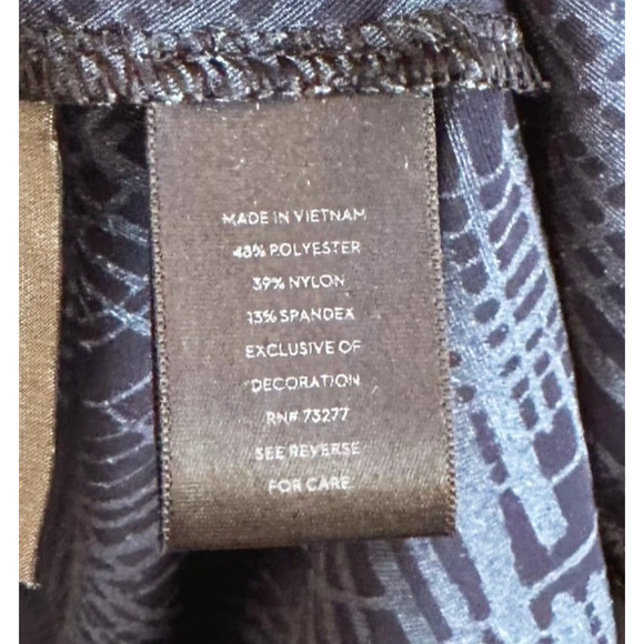 Simpley Vera Vera Wang Velvet Burnout Tunic Top 1X Sheer Whimsy Romance Grunge - Picture 5 of 8